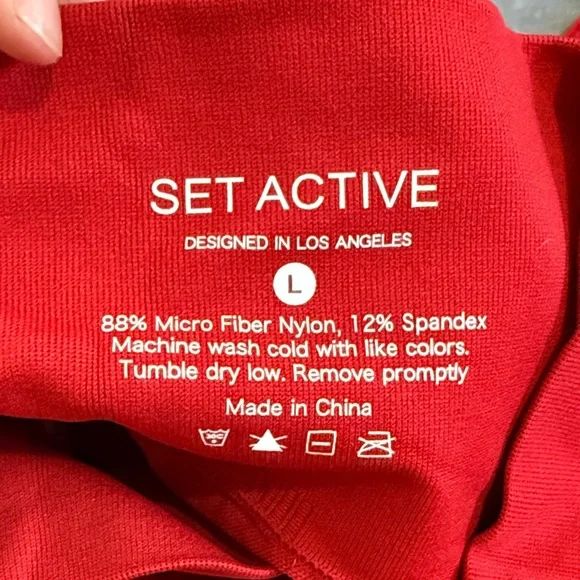 Set Active High Waisted Reg Leggings - Picture 4 of 4